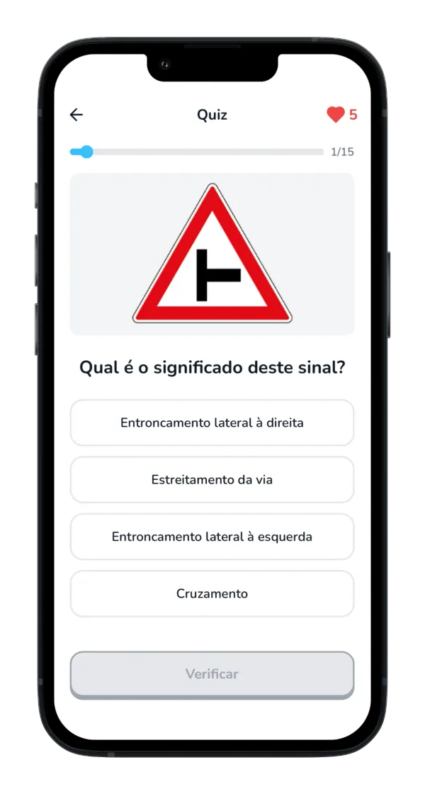 Carta Já — quiz de sinais de trânsito de Moçambique